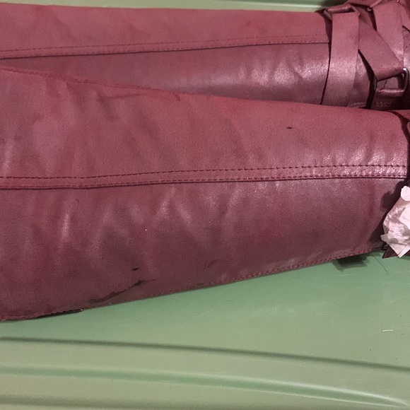 Brand new maroon black long high boots - Picture 6 of 7